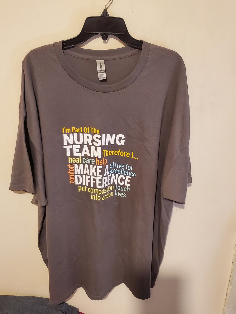 Nursing Team Gray Graphic Tee